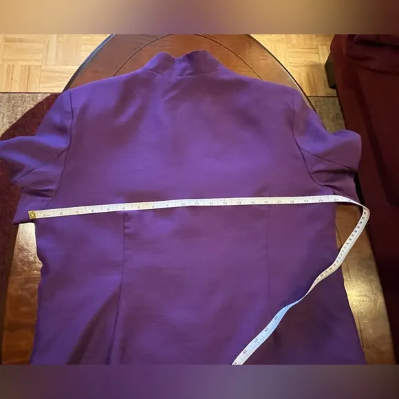 Signature Collection 2-piece set: dress and jacket embroidered, beaded purple 14