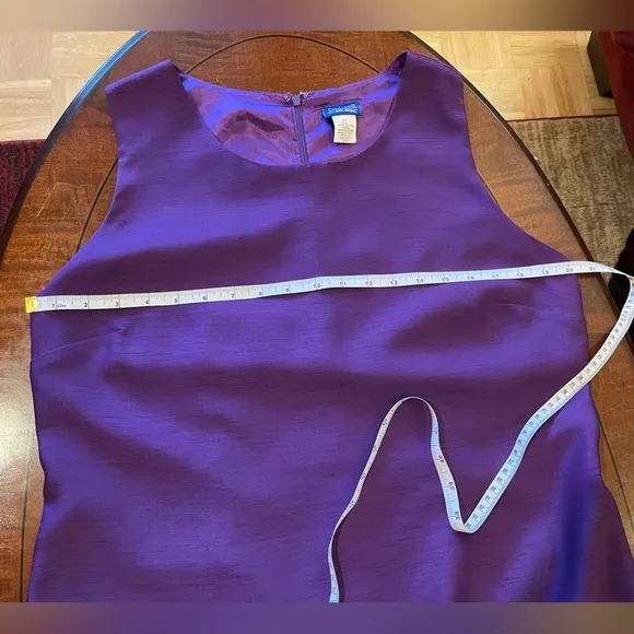 Signature Collection 2-piece set: dress and jacket embroidered, beaded purple 14