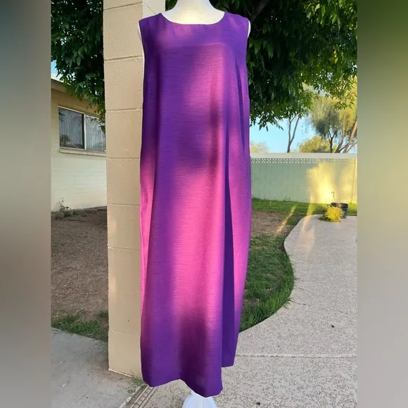 Signature Collection 2-piece set: dress and jacket embroidered, beaded purple 14