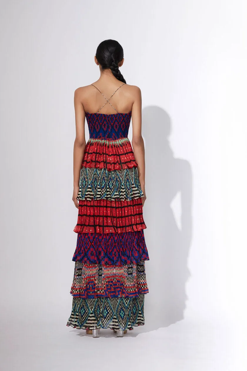 SK Abstract Dress SS21011