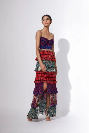 SK Abstract Dress SS21011