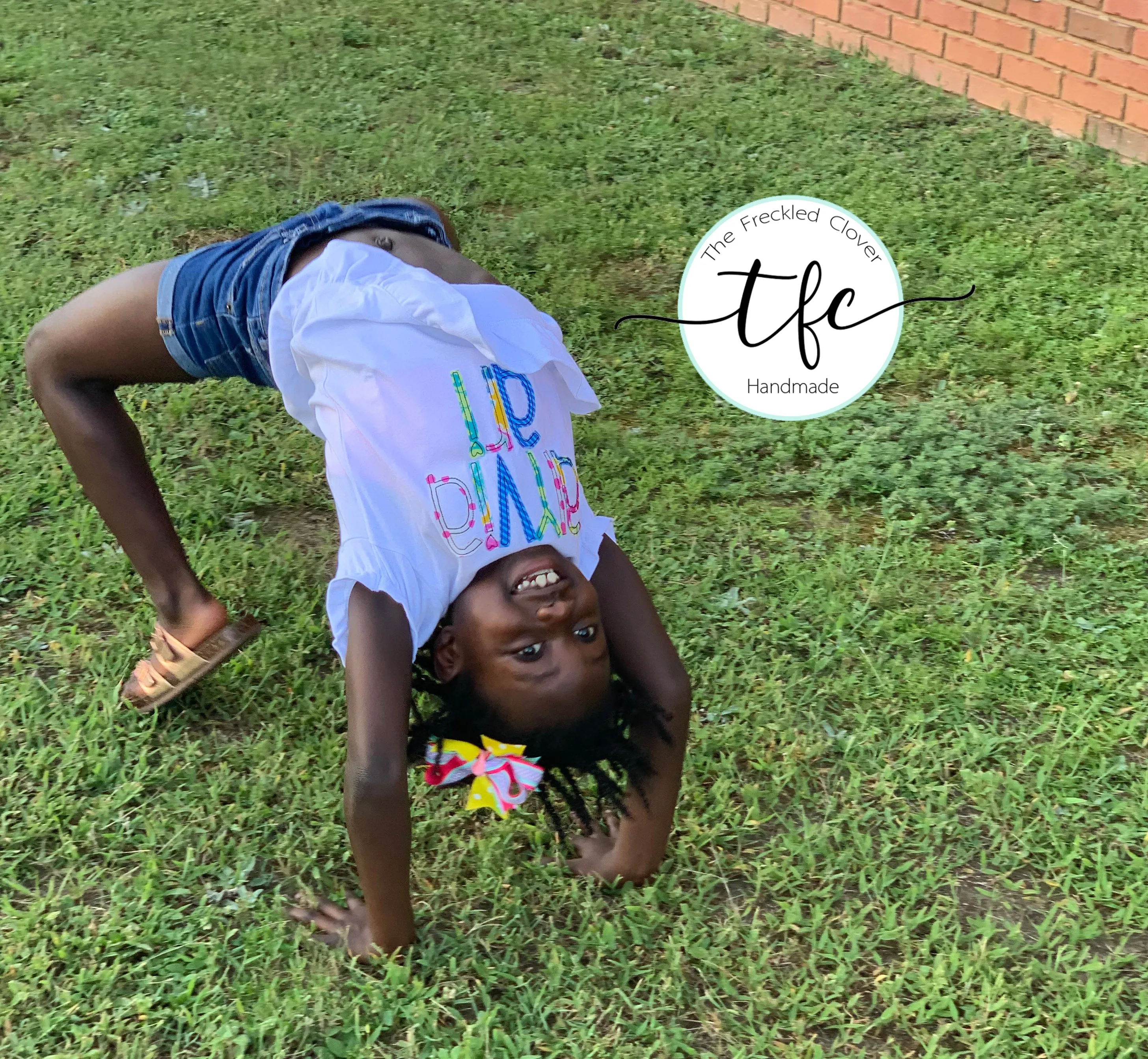 {Skinny Applique Name Tee} Fruit Punch