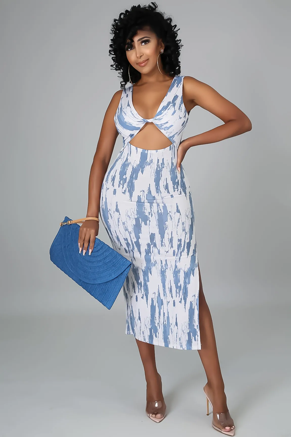 SKY MIDI DRESS