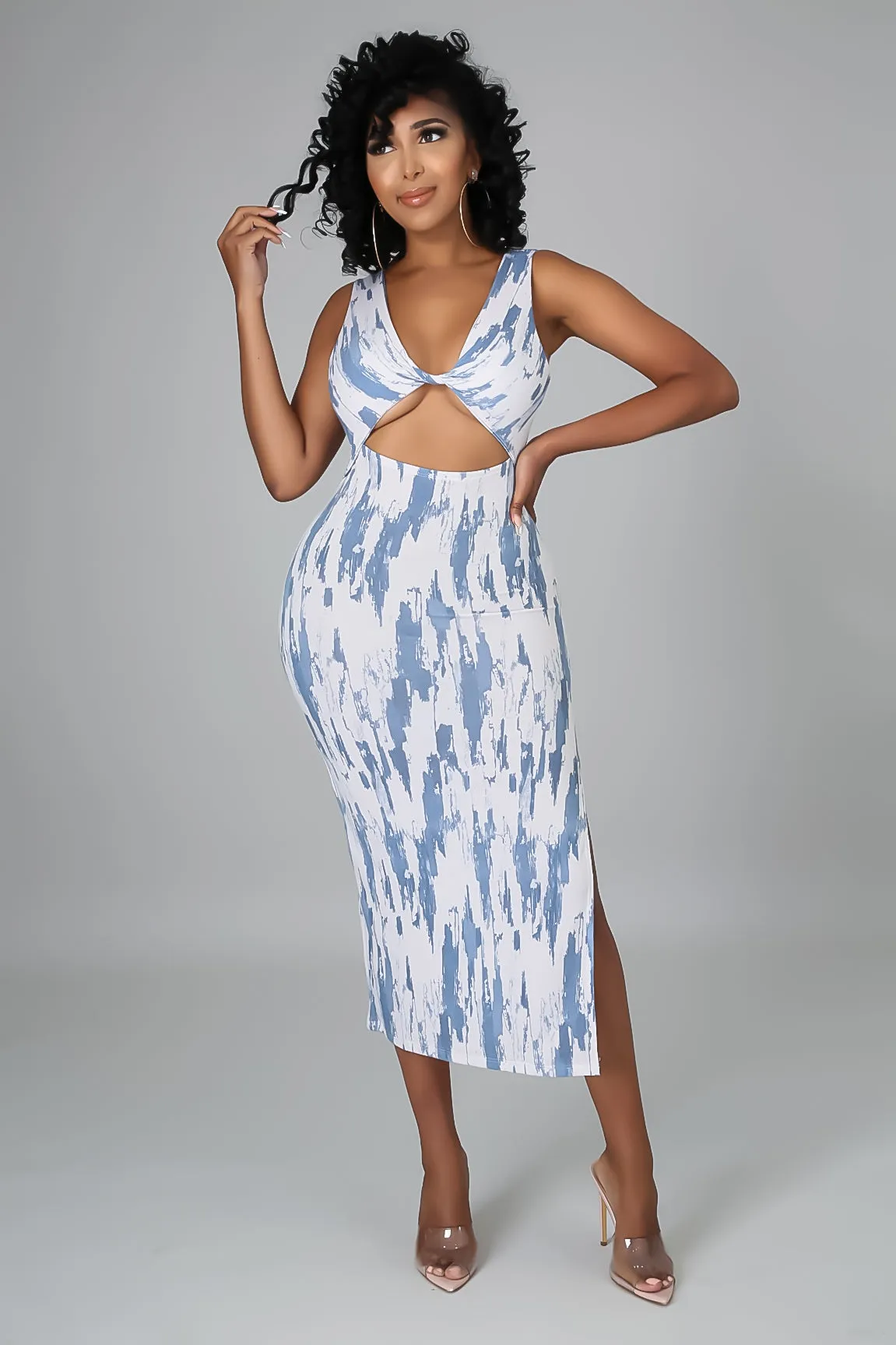 SKY MIDI DRESS