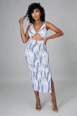 SKY MIDI DRESS