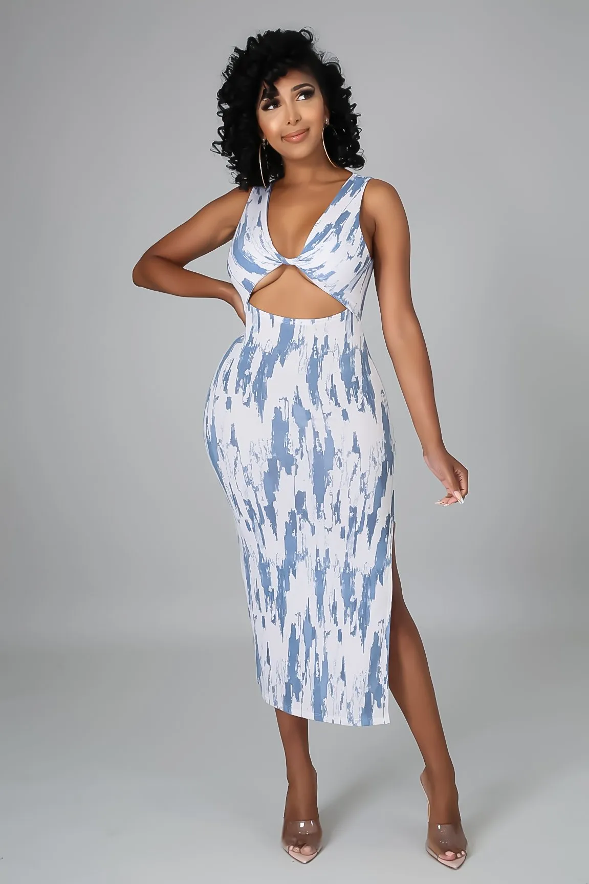 SKY MIDI DRESS