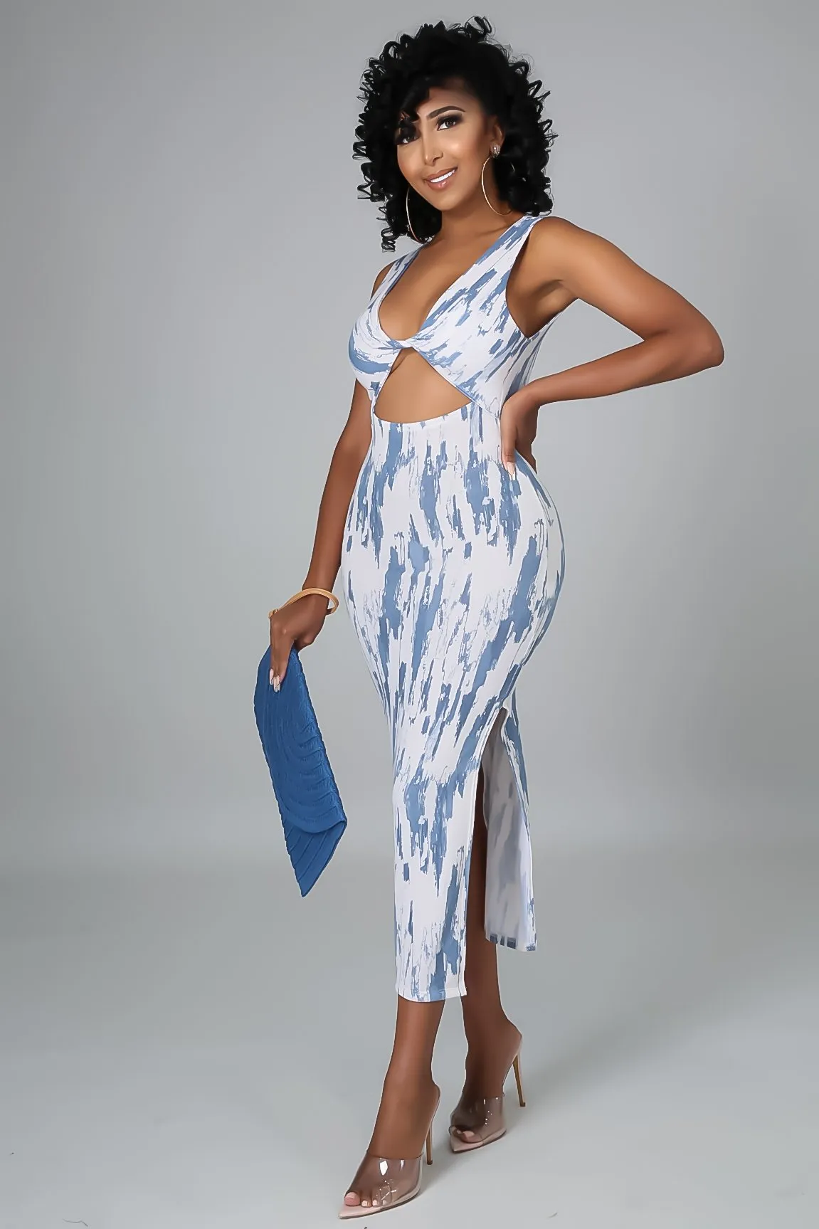 SKY MIDI DRESS