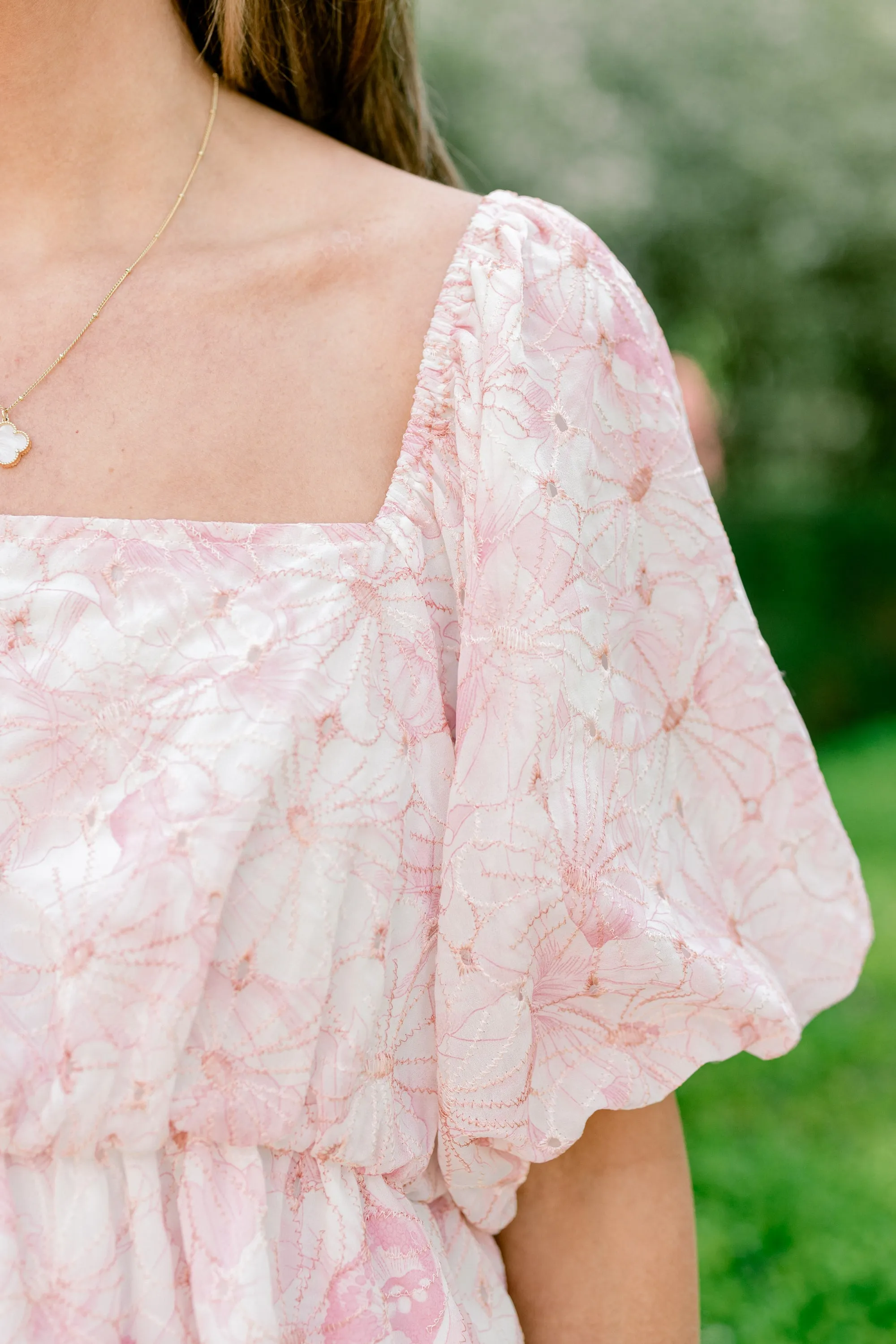 Spring Romance Top, Pink Floral