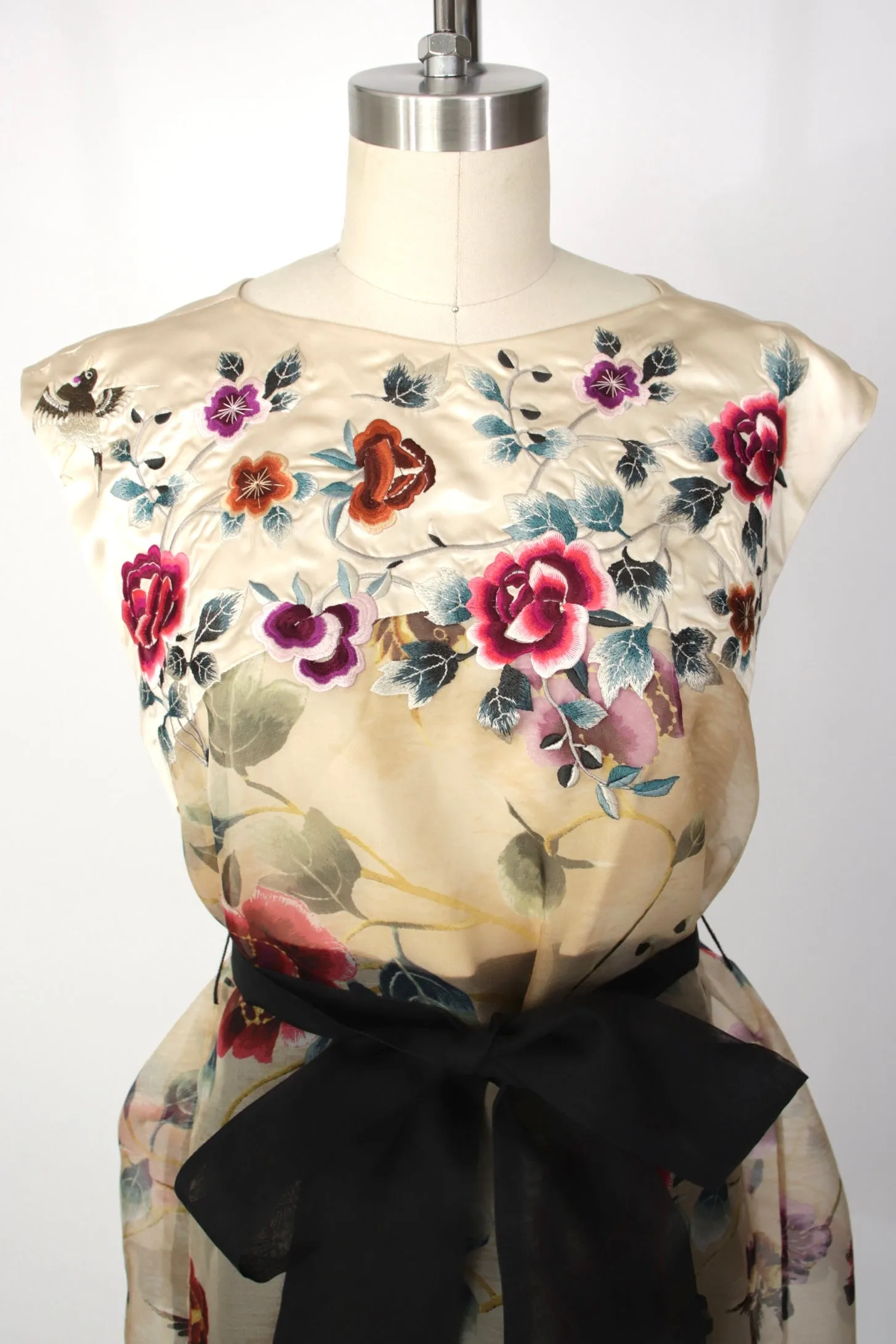 S/S 2012 Gary Graham Silk Embroidered Dress