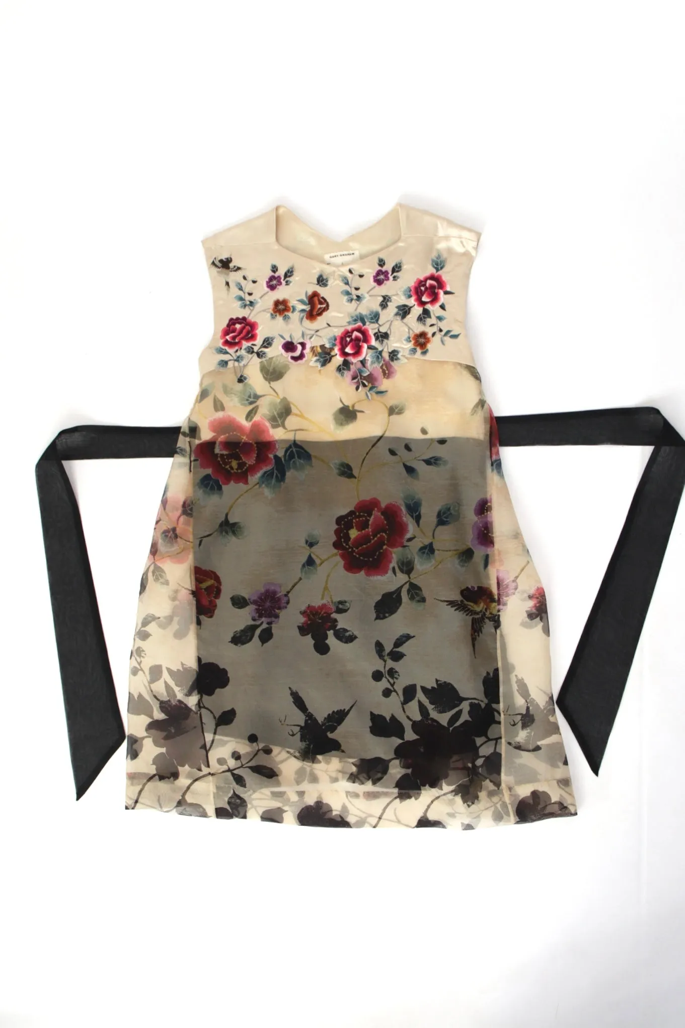 S/S 2012 Gary Graham Silk Embroidered Dress