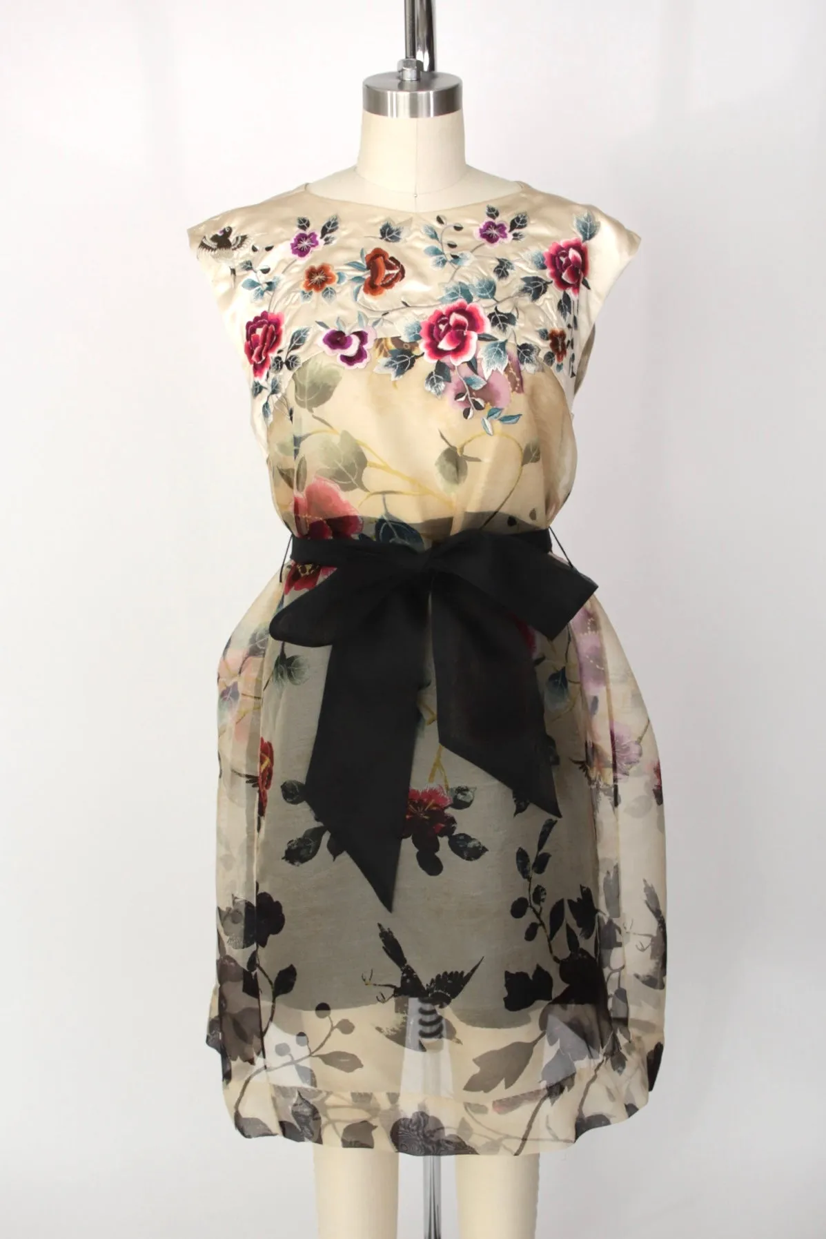 S/S 2012 Gary Graham Silk Embroidered Dress