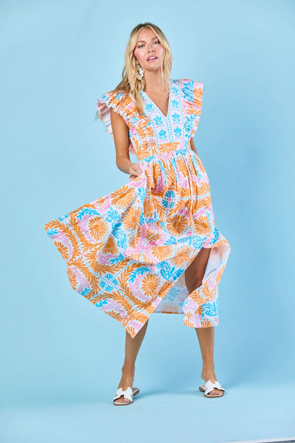 Stacey Dress in Parfait Jardin