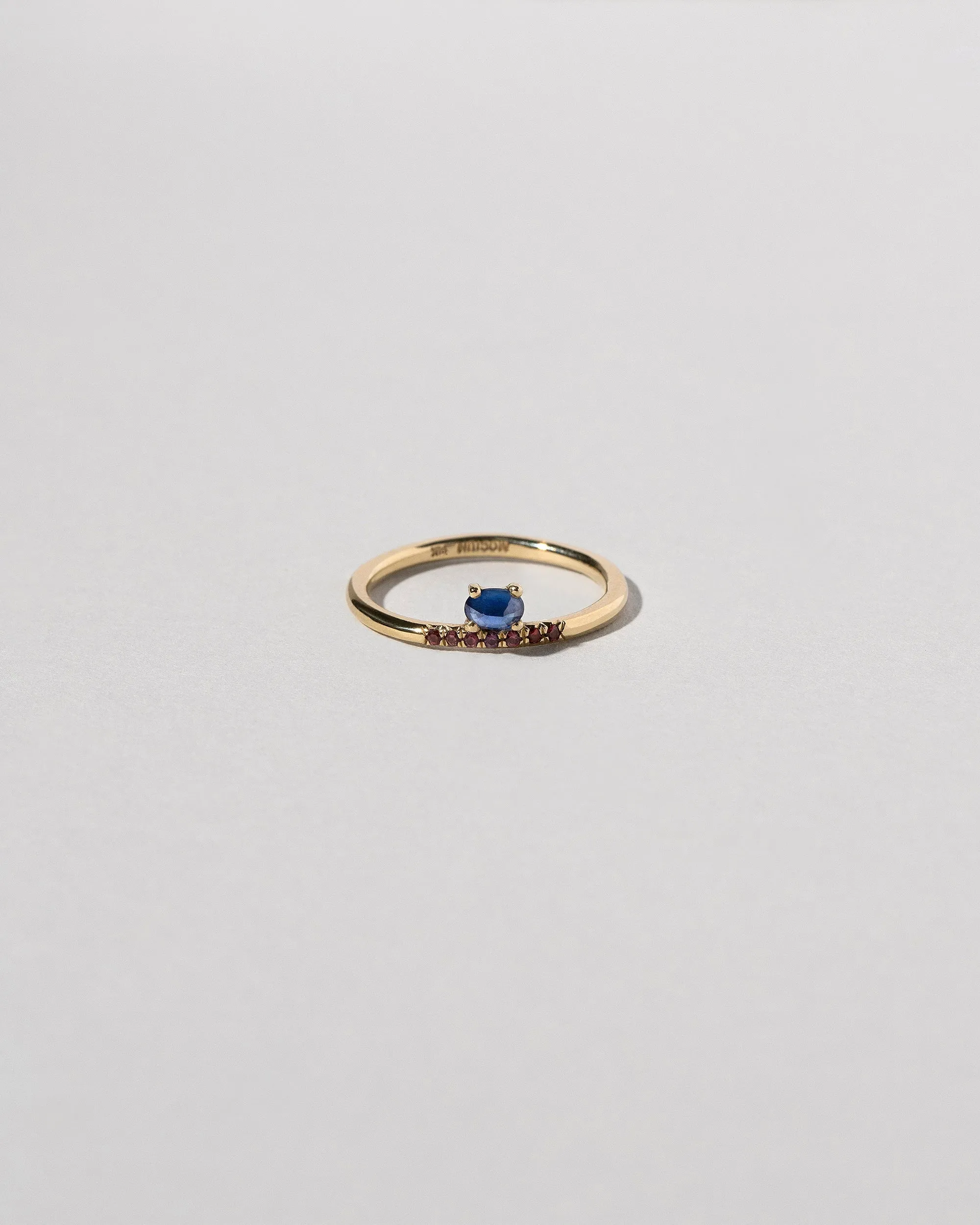 Stacked Ring - Sapphire & Ant Hill Garnet