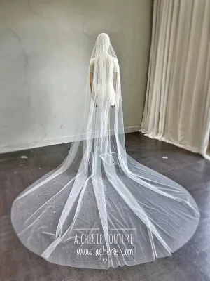 Style CV33 Aurora Rhinestone Cathedral Veil