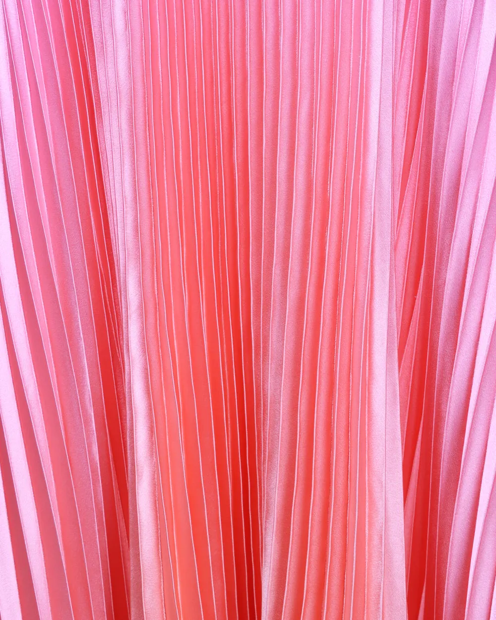 Sunset Ombre Pleated Black Tie Gown