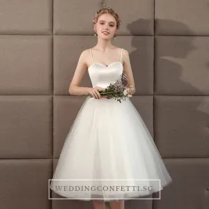 The Steffia Wedding Bridal Sleeveless Satin Dress