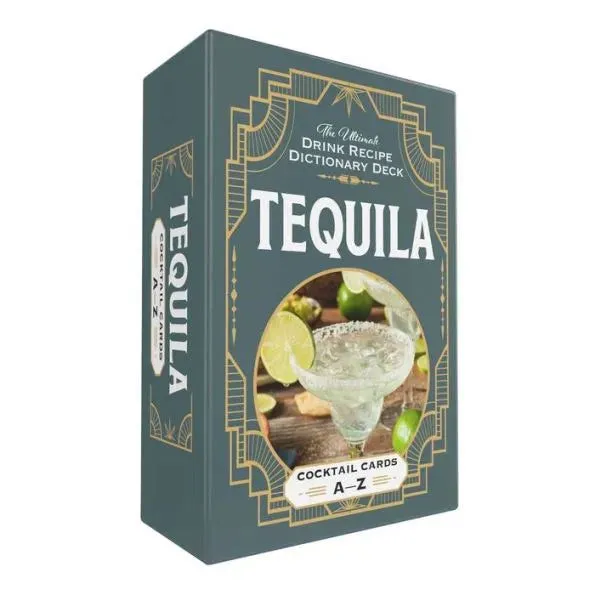 The Ultimate Drink Recipe Dictionary Deck Tequila Cocktail Cards A-Z