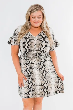 The Way You Move Dress- Snake Print