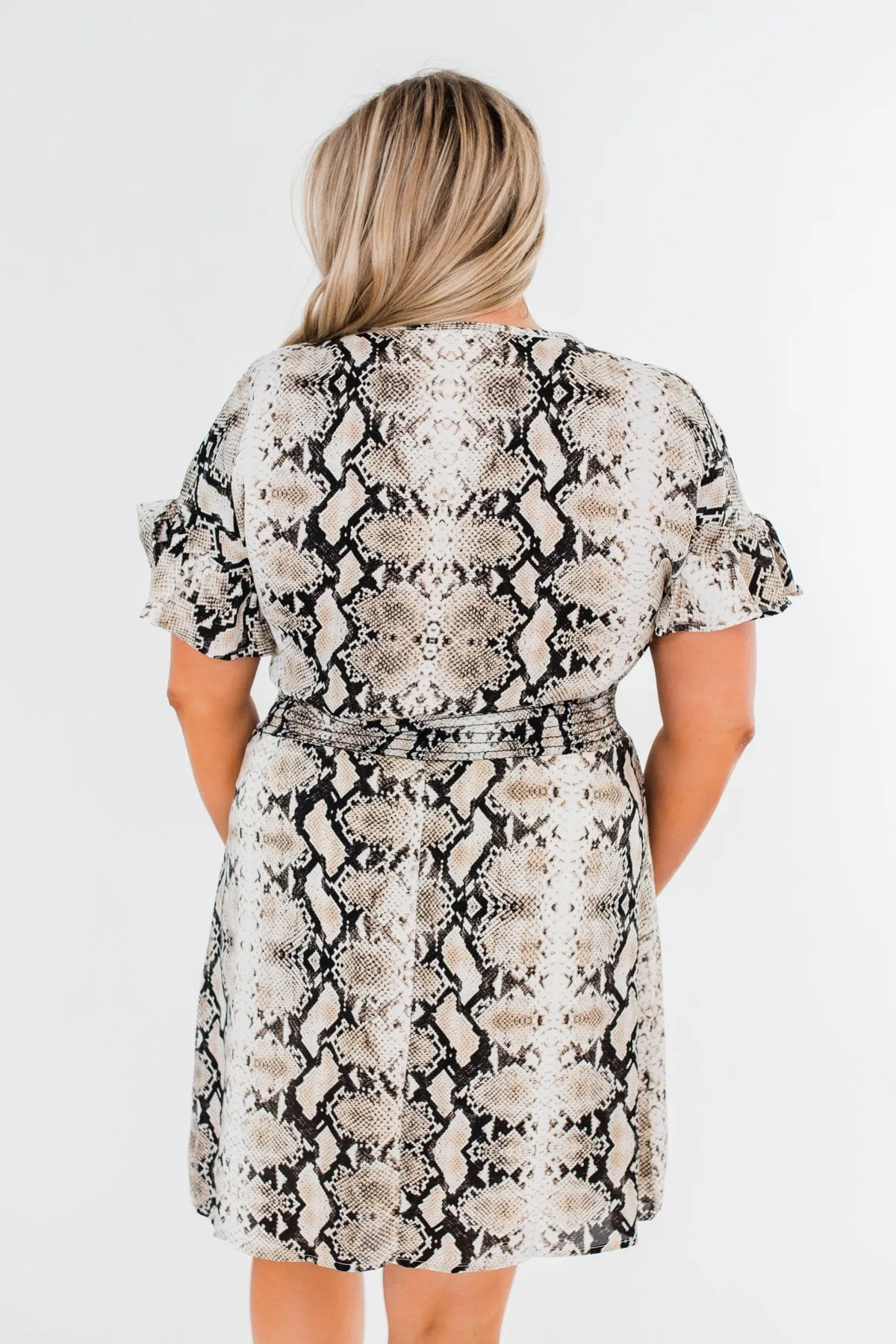 The Way You Move Dress- Snake Print