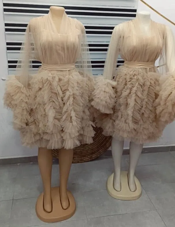 Tiara Ruffle Bridesmaids Robe and Slip preorder