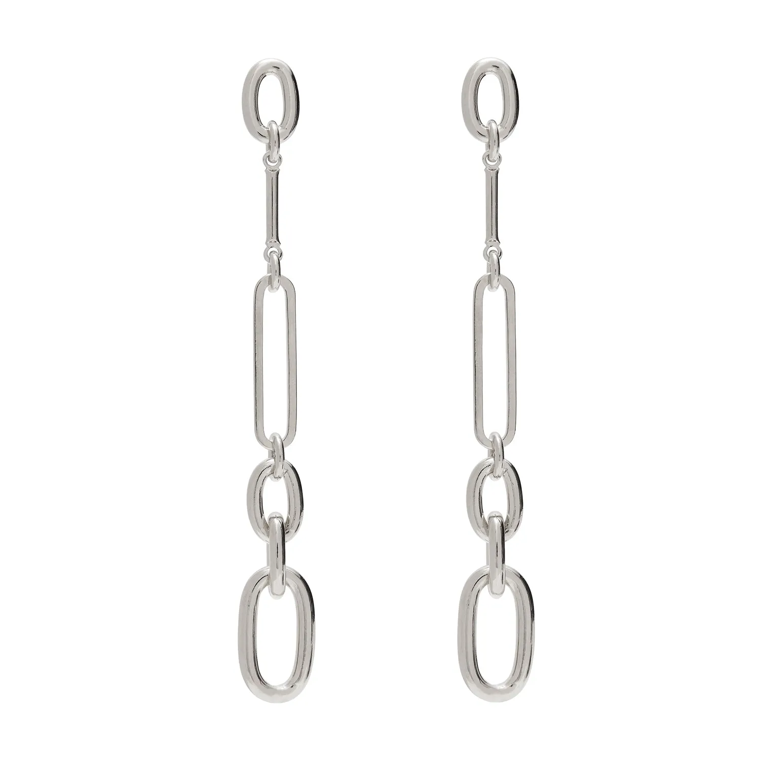 Tidal Earrings in Silver