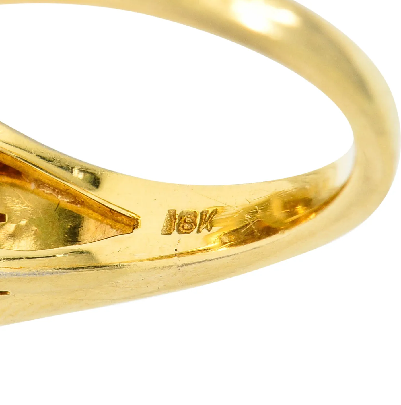 Tiffany & Co. Retro 24.54 CTW Citrine Ruby Cocktail Ring Circa 1950