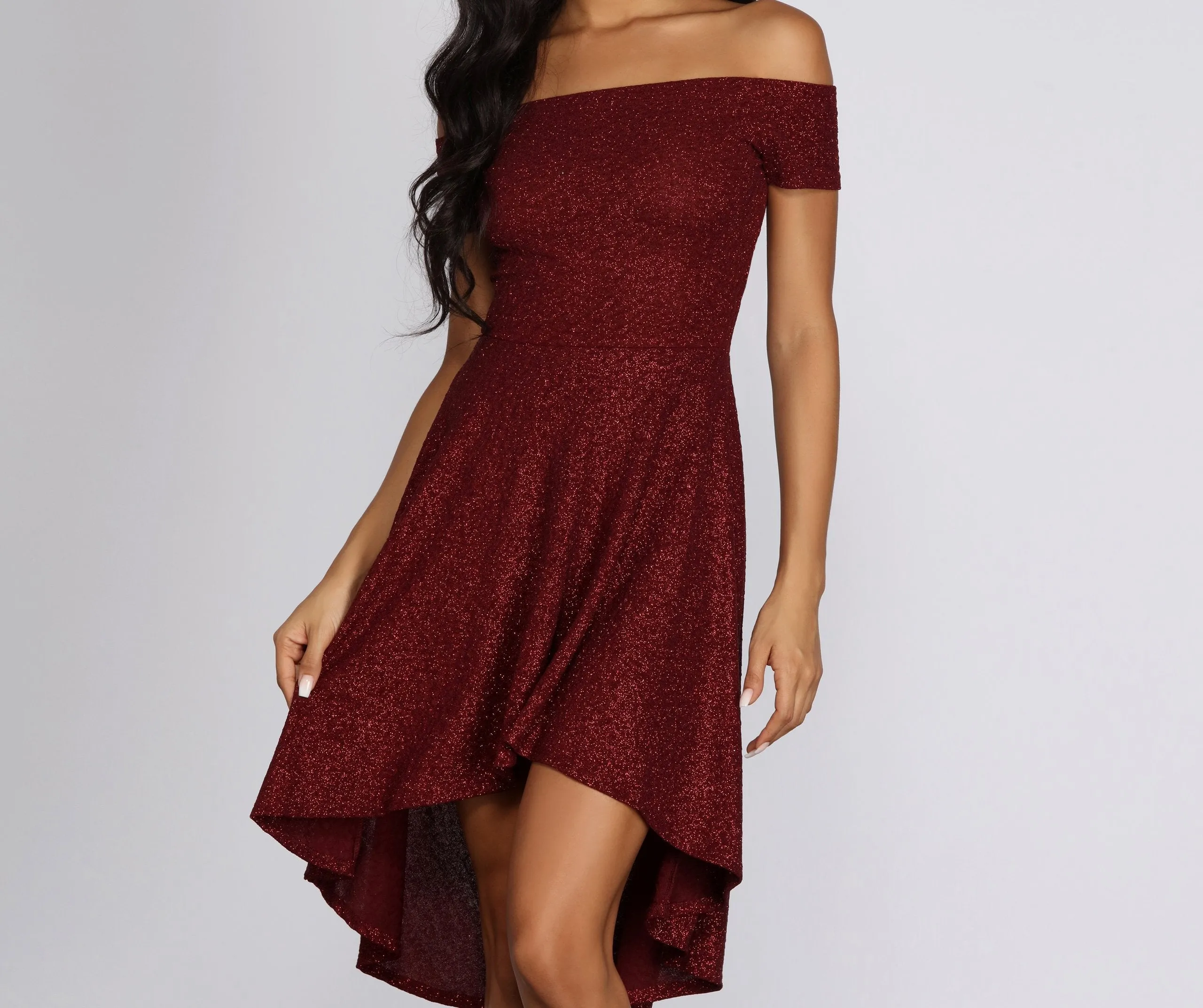 Total Twirl Glitter Skater Dress