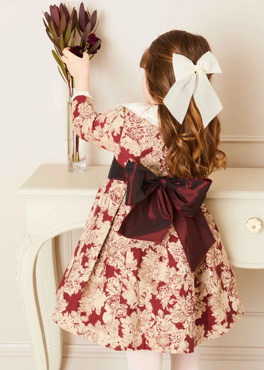 Tulle Long Bow Clip In Cream