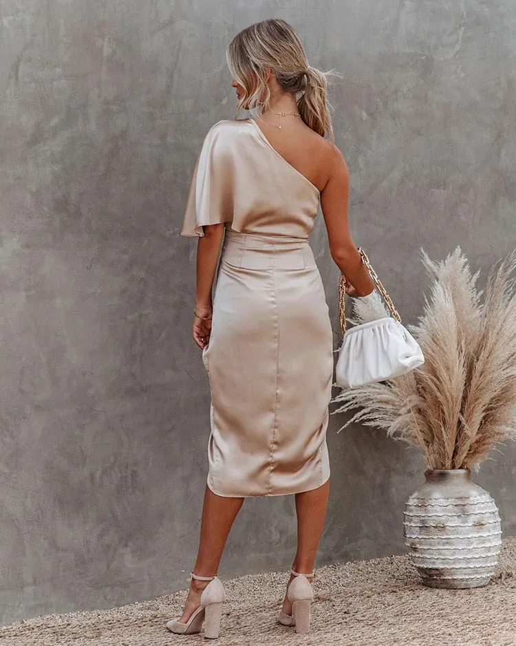 Tullia | Elegant Draped Cocktail Dress