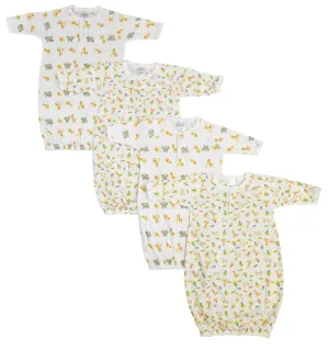 Unisex Newborn Baby 4 Piece Gown Set NC_0772