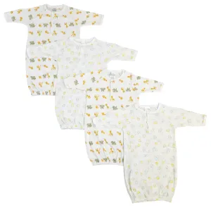 Unisex Newborn Baby 4 Piece Gown Set NC_0782