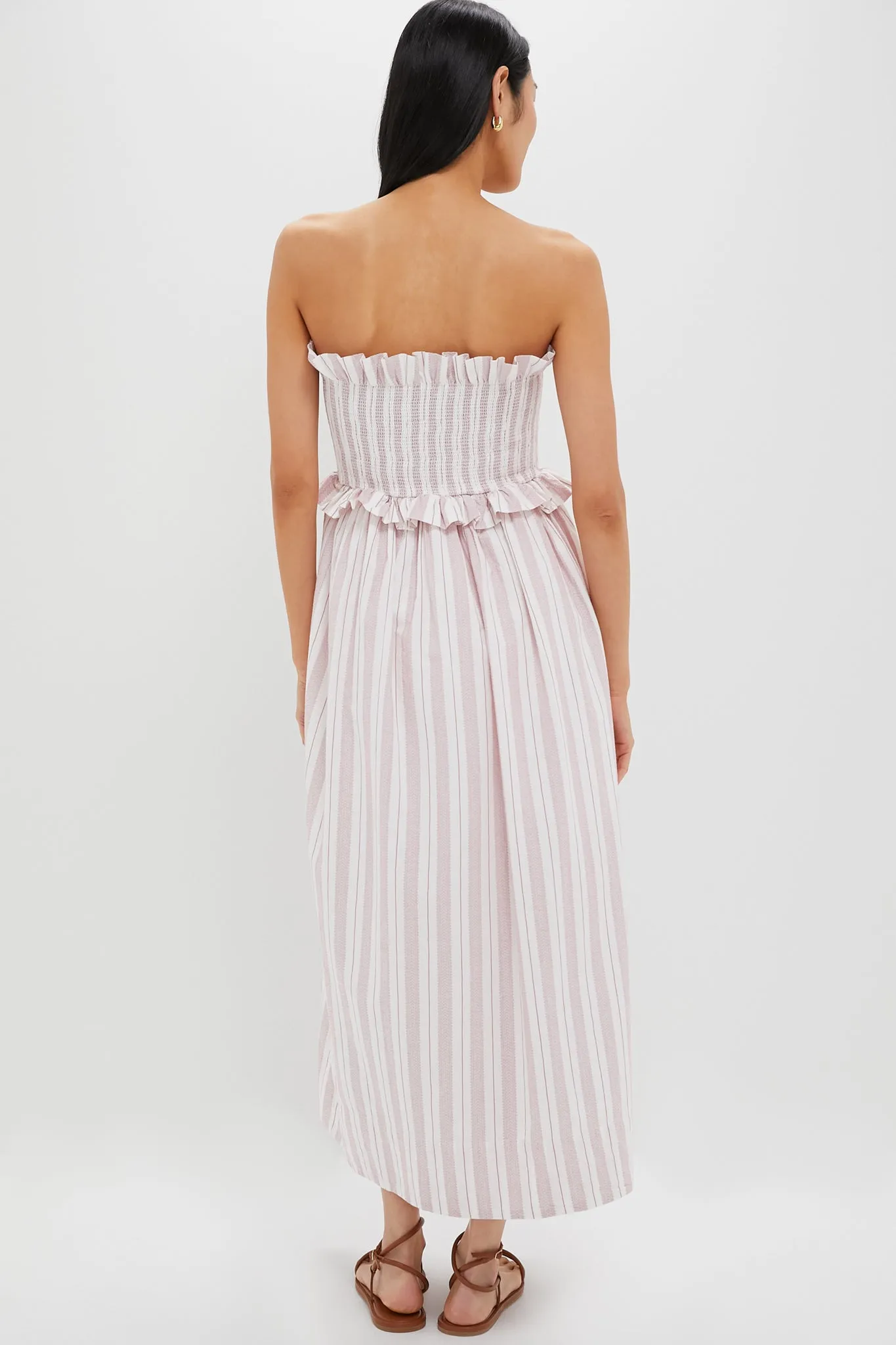 Vintage Stripe Coby Strapless Dress