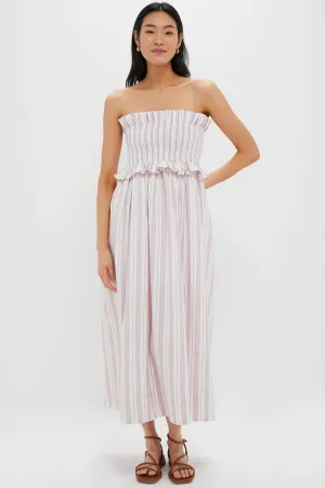 Vintage Stripe Coby Strapless Dress