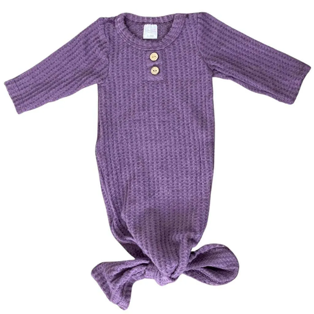 Waffle Knit Knotted Gowns