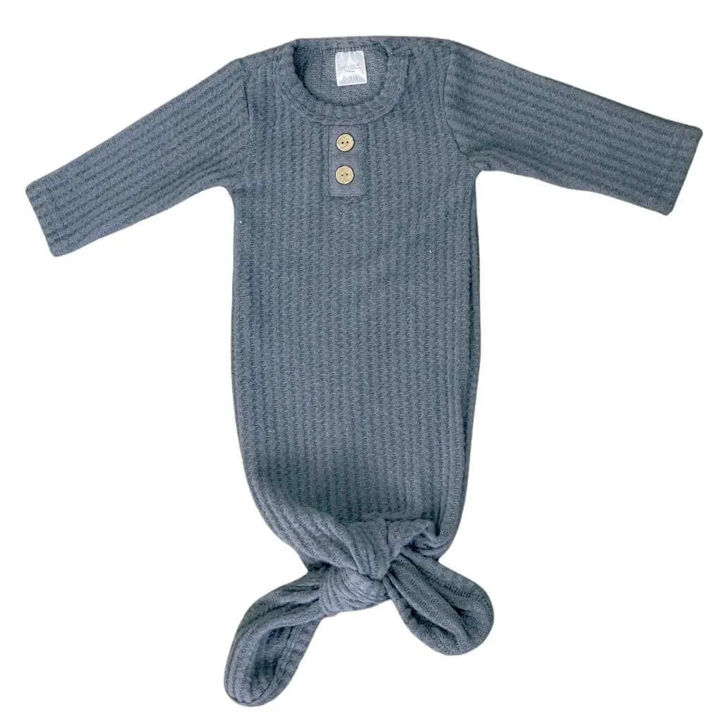 Waffle Knit Knotted Gowns