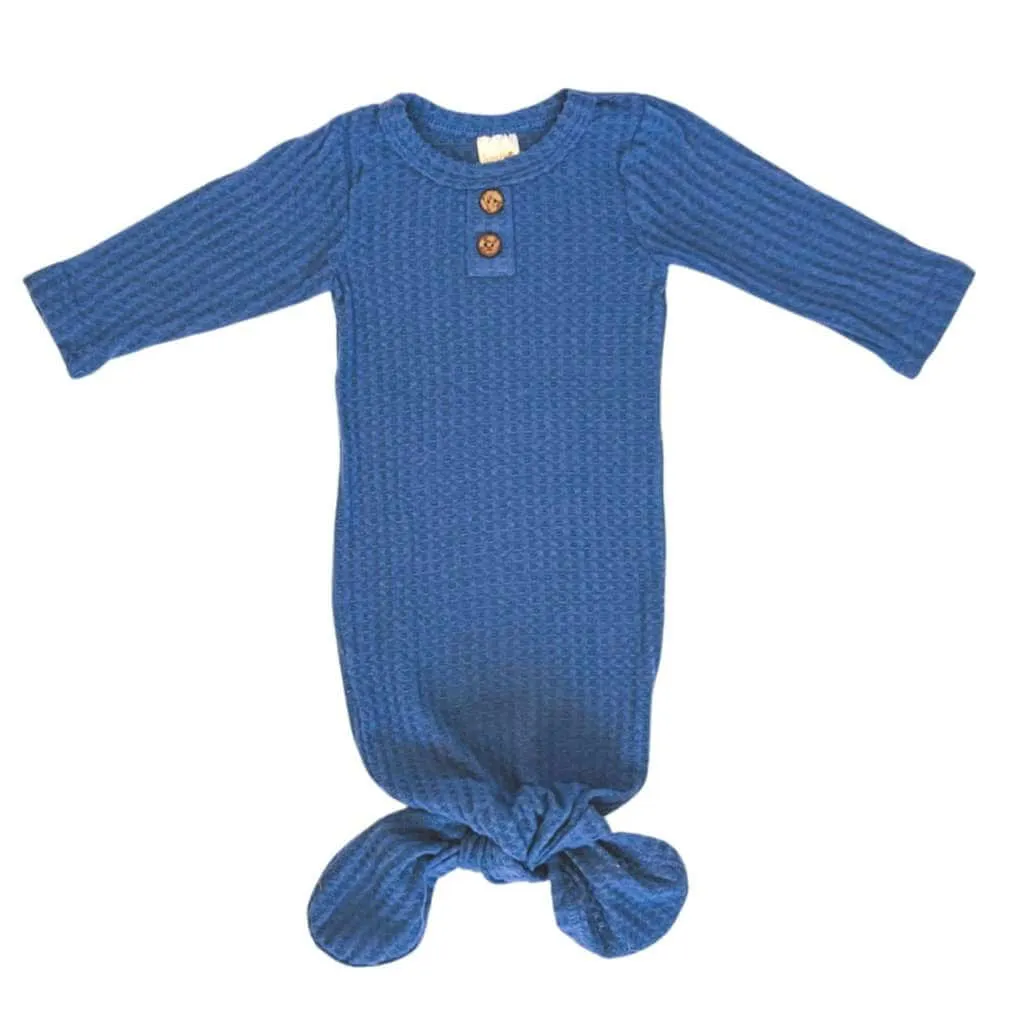 Waffle Knit Knotted Gowns
