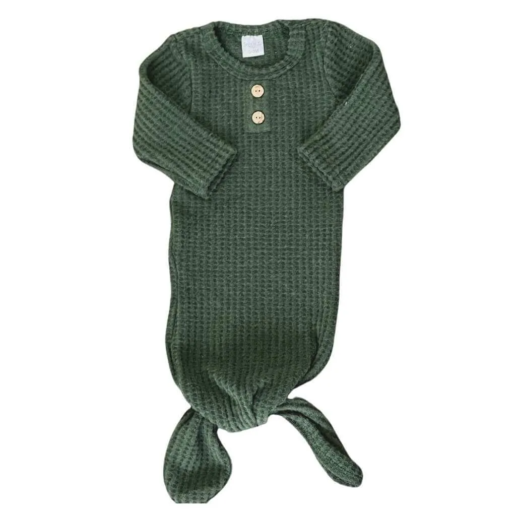Waffle Knit Knotted Gowns