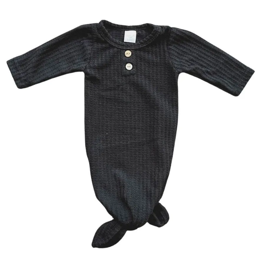 Waffle Knit Knotted Gowns