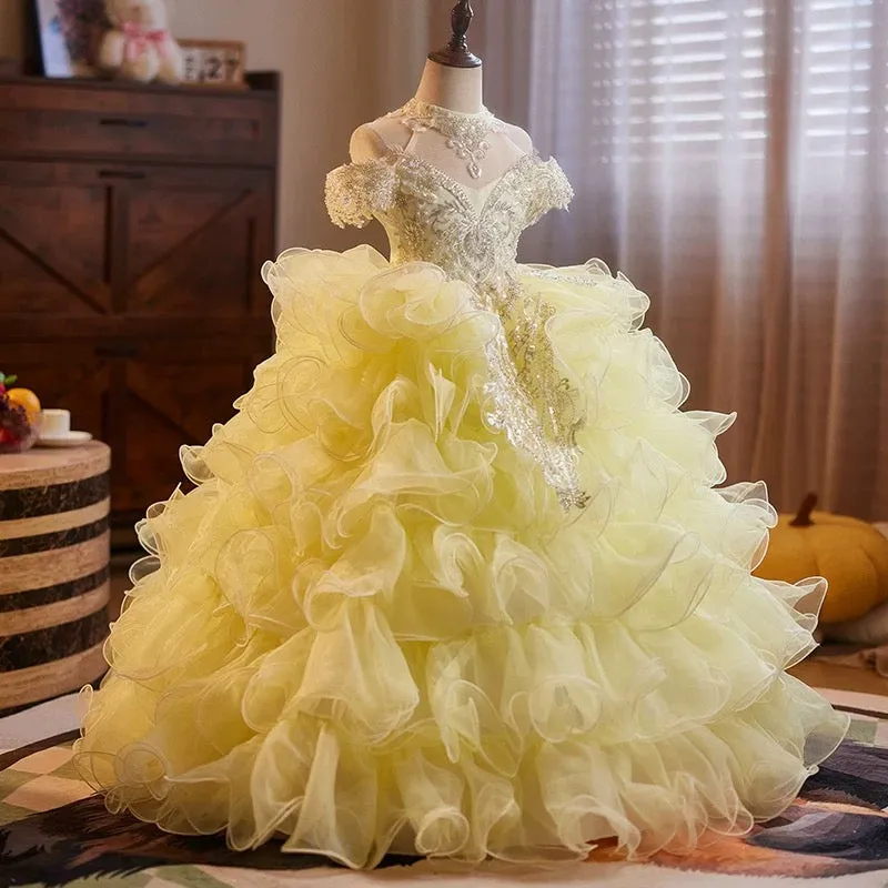 Wedding flower girl dresses, pageant dresses, baby girl first birthday party dresses, special occasion ball gowns