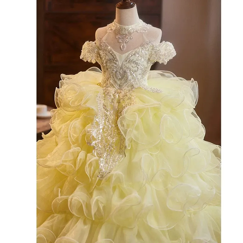 Wedding flower girl dresses, pageant dresses, baby girl first birthday party dresses, special occasion ball gowns