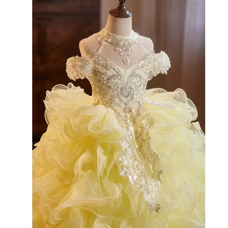 Wedding flower girl dresses, pageant dresses, baby girl first birthday party dresses, special occasion ball gowns