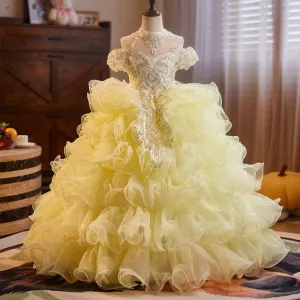 Wedding flower girl dresses, pageant dresses, baby girl first birthday party dresses, special occasion ball gowns