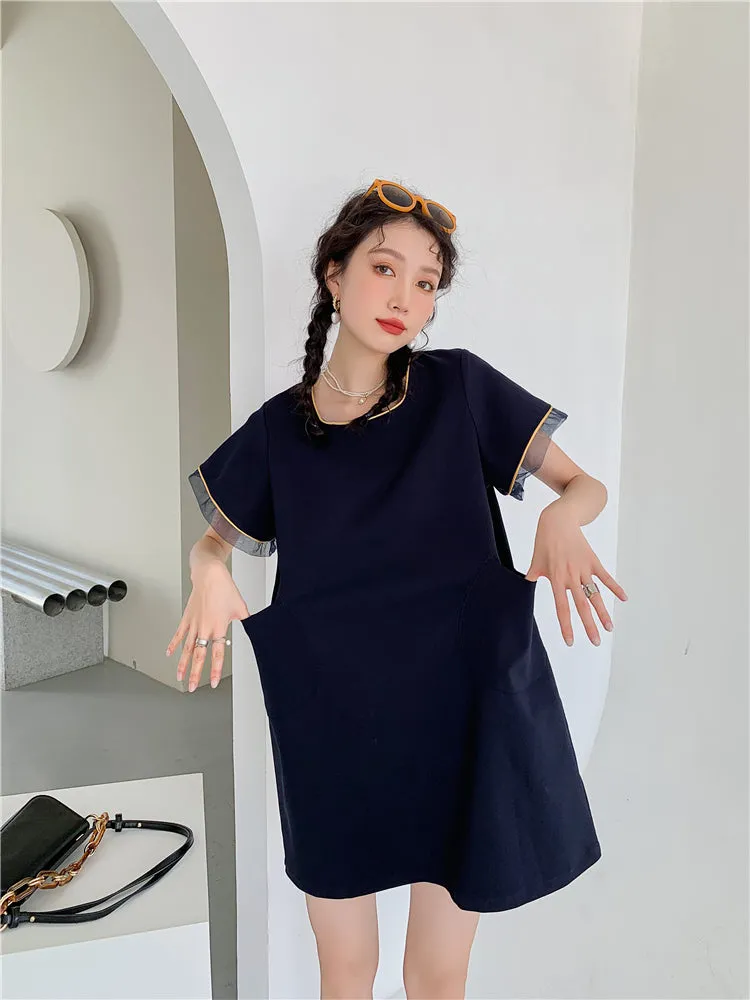 Y2K Cartoon Chinese Figures Mini Dress