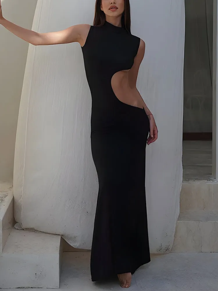 Y2K Cut Out Maxi Dress